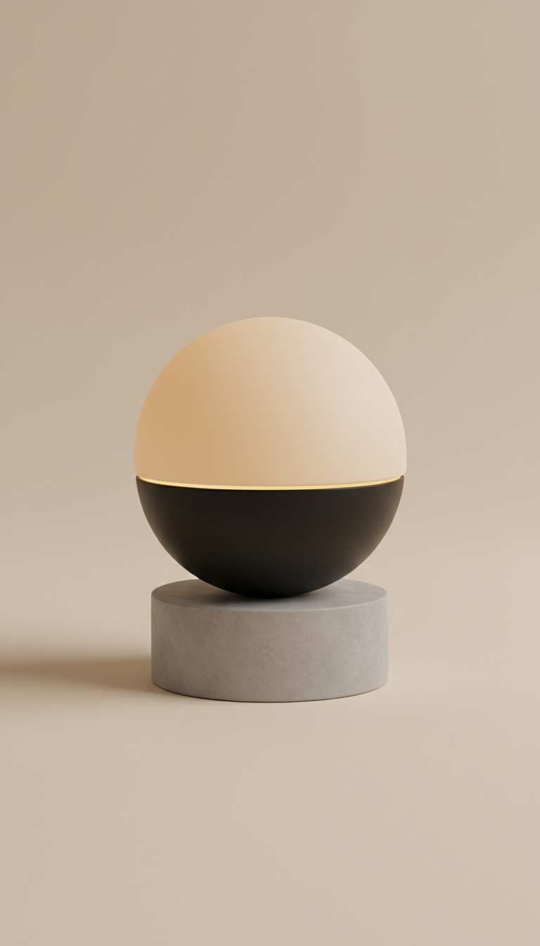Porcelain Nude Globe Lamp