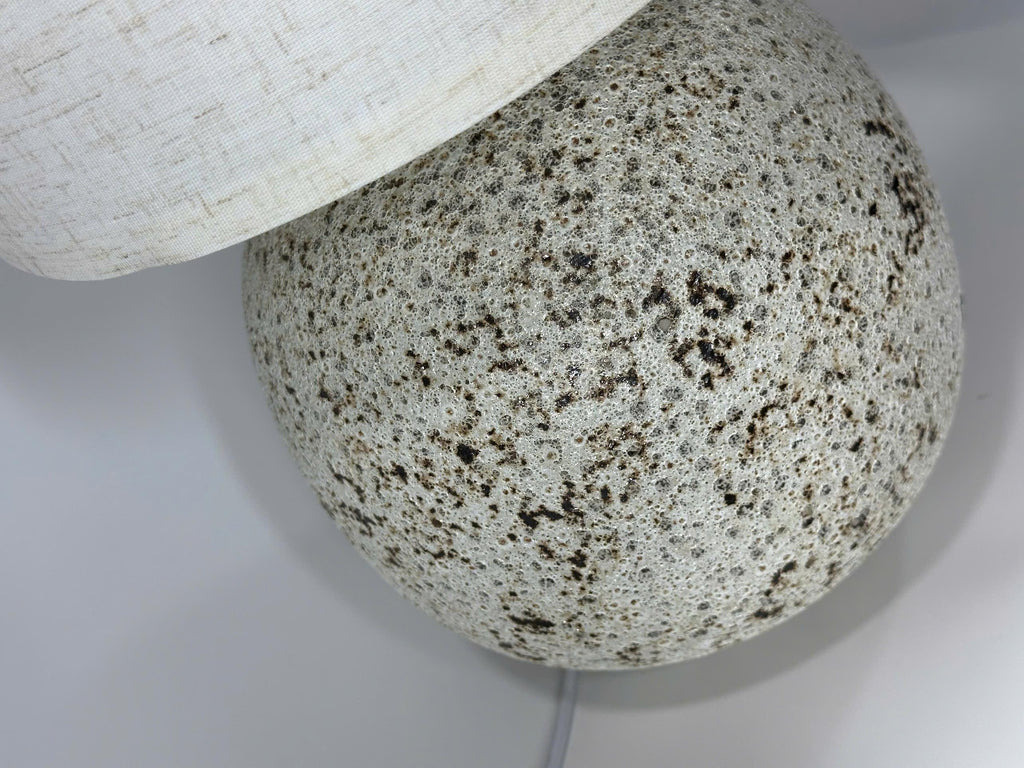 Atlantis Ceramic Table Lamp – Handcrafted Bat Trang Pottery Base with Ancient Ocean Glaze, Inspired by Vessels Raised from the Deep Sea