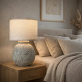 Atlantis Ceramic Table Lamp – Handcrafted Bat Trang Pottery Base with Ancient Ocean Glaze, Inspired by Vessels Raised from the Deep Sea