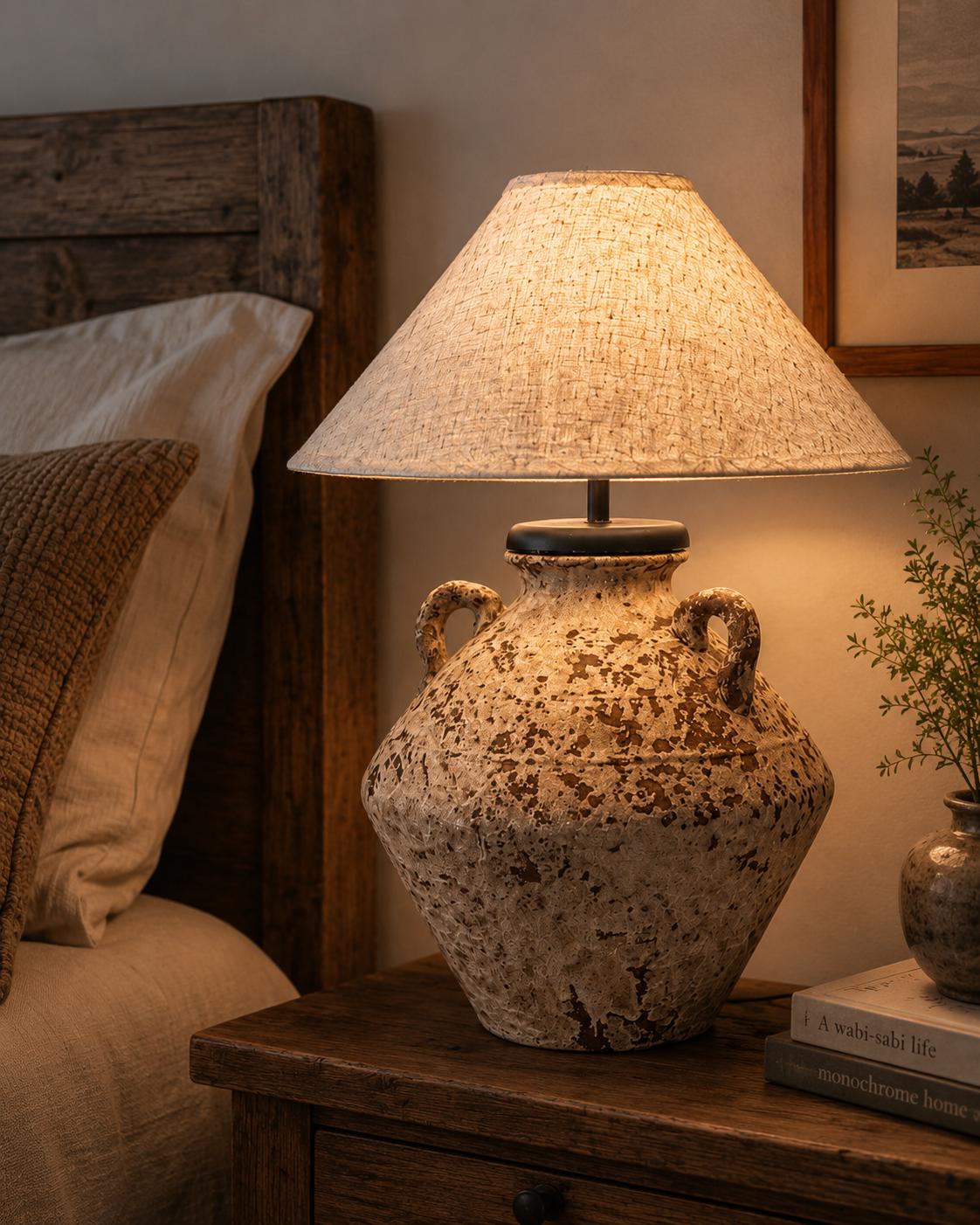 Unique ceramic craftsmanship that turns a simple lamp into a timeless statement piece.