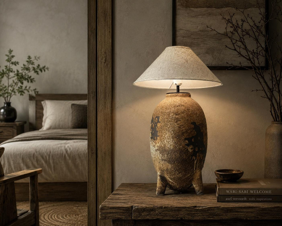 Elevate your home with this handmade ceramic lamp, featuring organic textures, warm tones, and a timeless artisan finish.