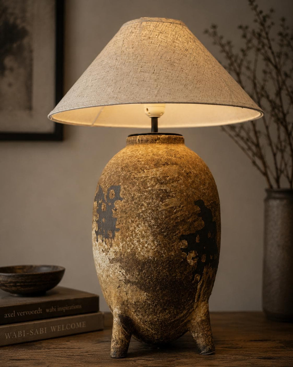 Elevate your home with this handmade ceramic lamp, featuring organic textures, warm tones, and a timeless artisan finish.