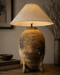 Elevate your home with this handmade ceramic lamp, featuring organic textures, warm tones, and a timeless artisan finish.