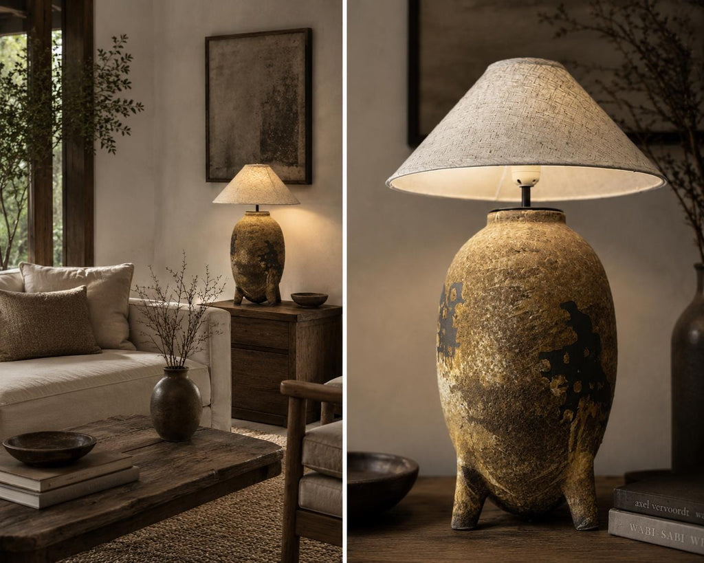 Elevate your home with this handmade ceramic lamp, featuring organic textures, warm tones, and a timeless artisan finish.