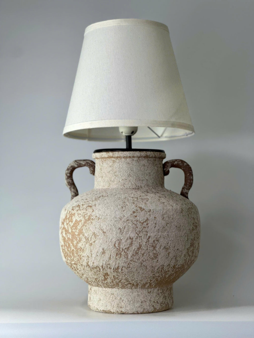 Handmade Rustic Ceramic Table Lamp | Wabi-Sabi Pottery Lamp | Japandi Bedside Lamp | Organic Modern Accent Lighting