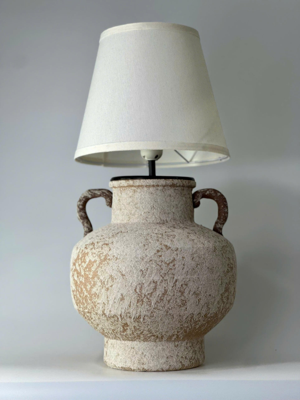Handmade Rustic Ceramic Table Lamp | Wabi-Sabi Pottery Lamp | Japandi Bedside Lamp | Organic Modern Accent Lighting