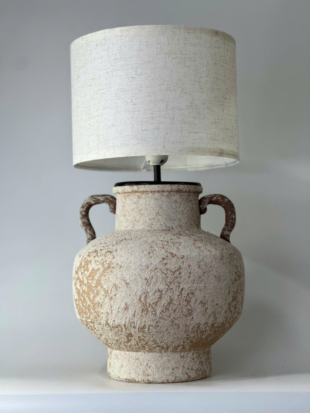 Handmade Rustic Ceramic Table Lamp | Wabi-Sabi Pottery Lamp | Japandi Bedside Lamp | Organic Modern Accent Lighting