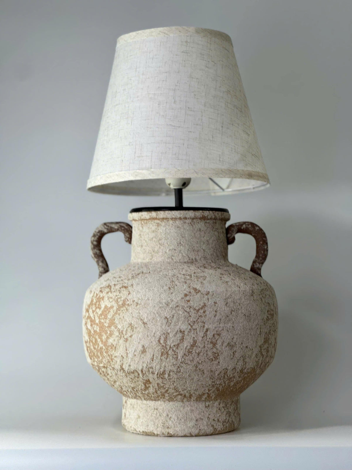 Handmade Rustic Ceramic Table Lamp | Wabi-Sabi Pottery Lamp | Japandi Bedside Lamp | Organic Modern Accent Lighting