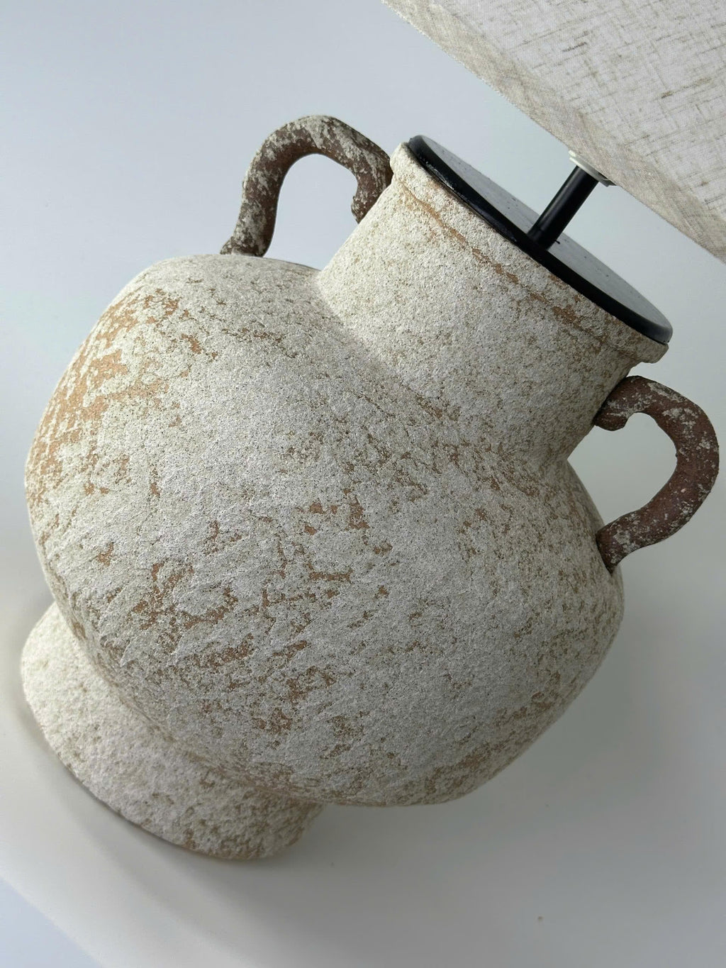 Handmade Rustic Ceramic Table Lamp | Wabi-Sabi Pottery Lamp | Japandi Bedside Lamp | Organic Modern Accent Lighting
